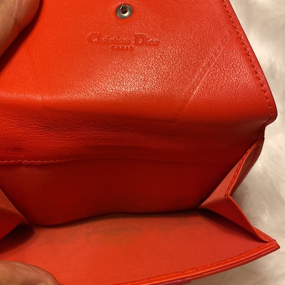🌸🚫SOLD🚫 Authentic Vintage Christian Dior Leather Bifold Wallet - Picture 7 of 11